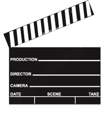 Clapperboard graphic